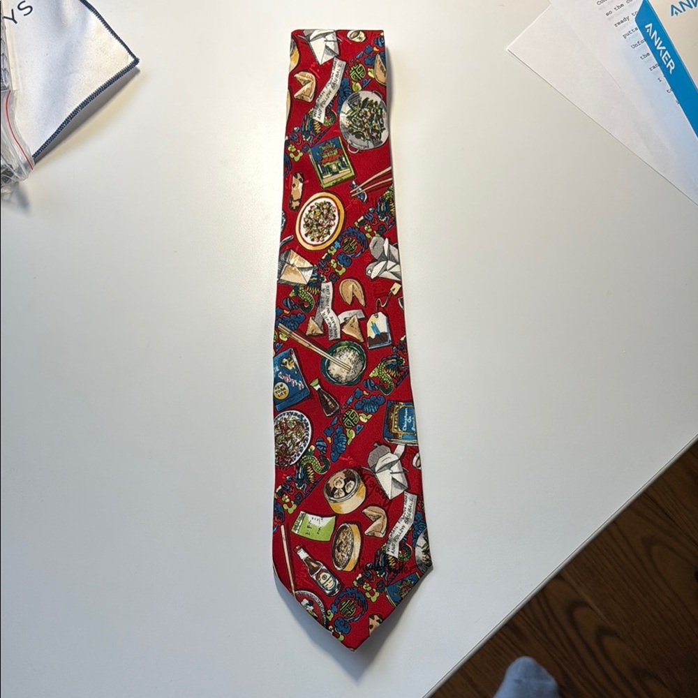Nicole Miller Chinese Food Tie